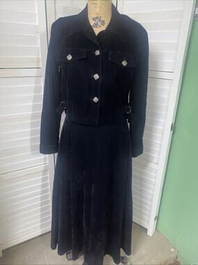 VTG Desert West by Sherry Holt Equestrian Rodeo Western Theme Top/Skirt Set Sz S